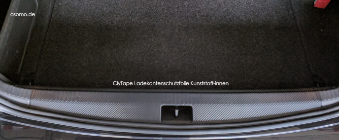 ClyTape® Ladekantenschutz Innen Folie 230µ für Kunststoffteile für VW Golf  VI Cabriolet 2011