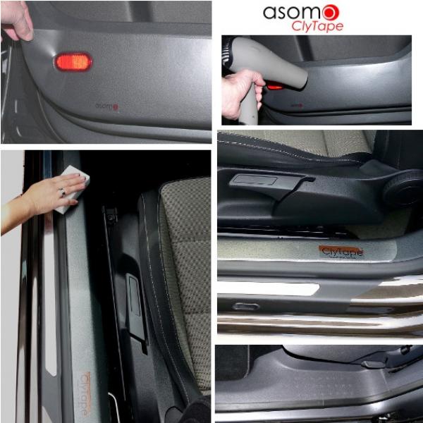 ClyTape® Trittschutz Türschutz Schutzfolien-Pads für Opel Modelle