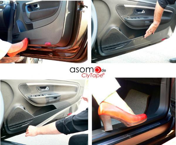 ClyTape® Kunststoffteile-Schutzfolie Innenraum für Peugeot 508 SW Kombi 2010-